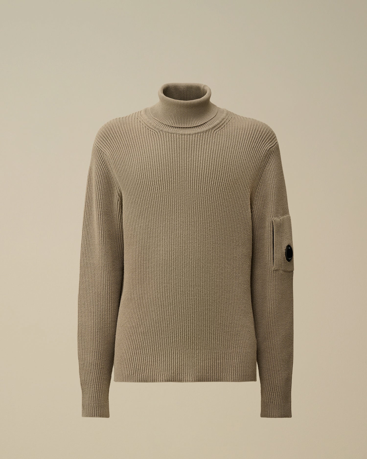 Ameri VINTAGE - kijun botanical rib top knit 21aw beigeの