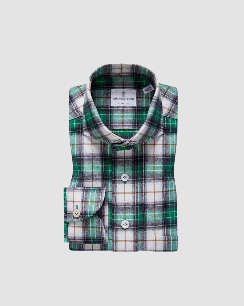 FLANNEL SPORT CASUAL SHIRT - Green