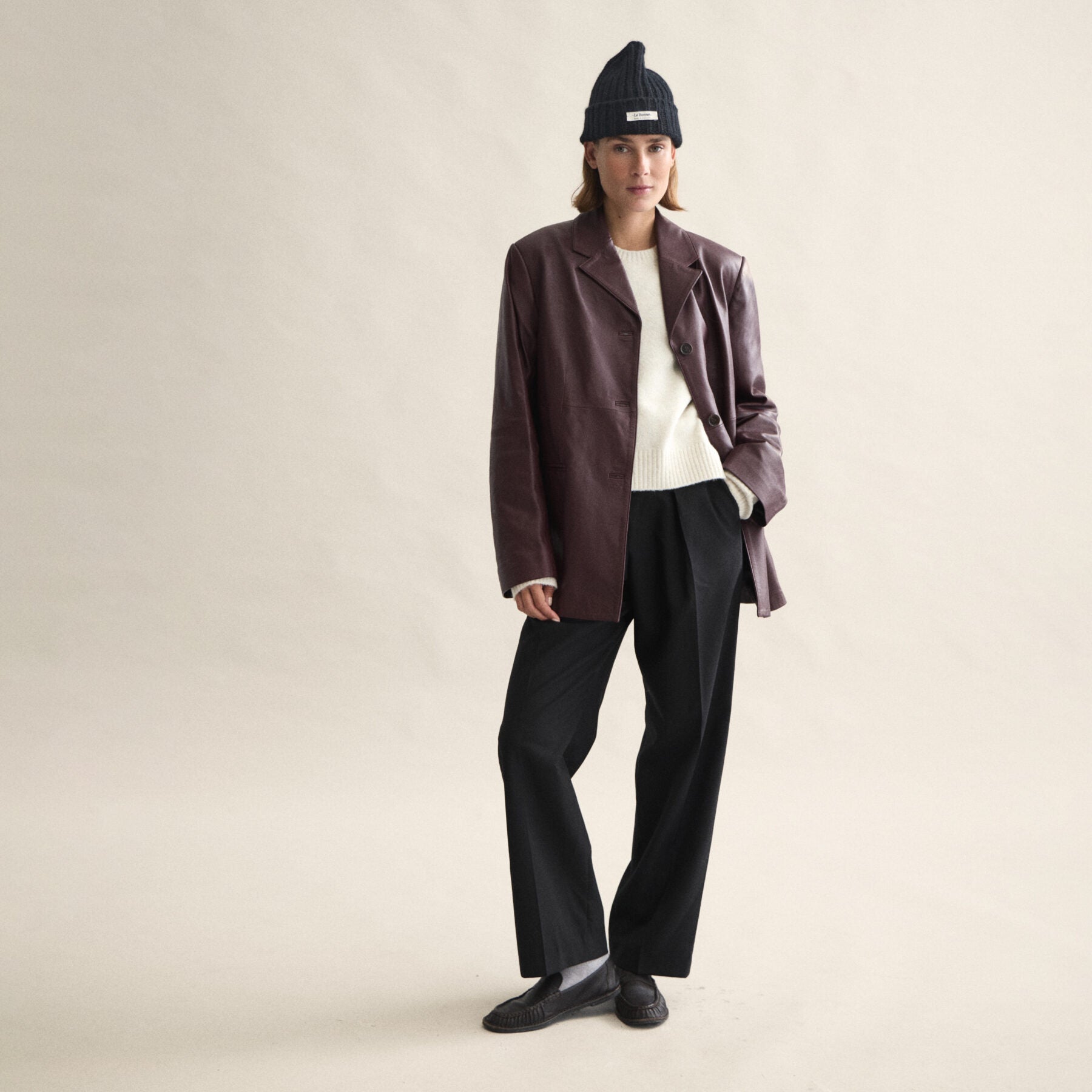 LE BEANIE LOGO - ONYX