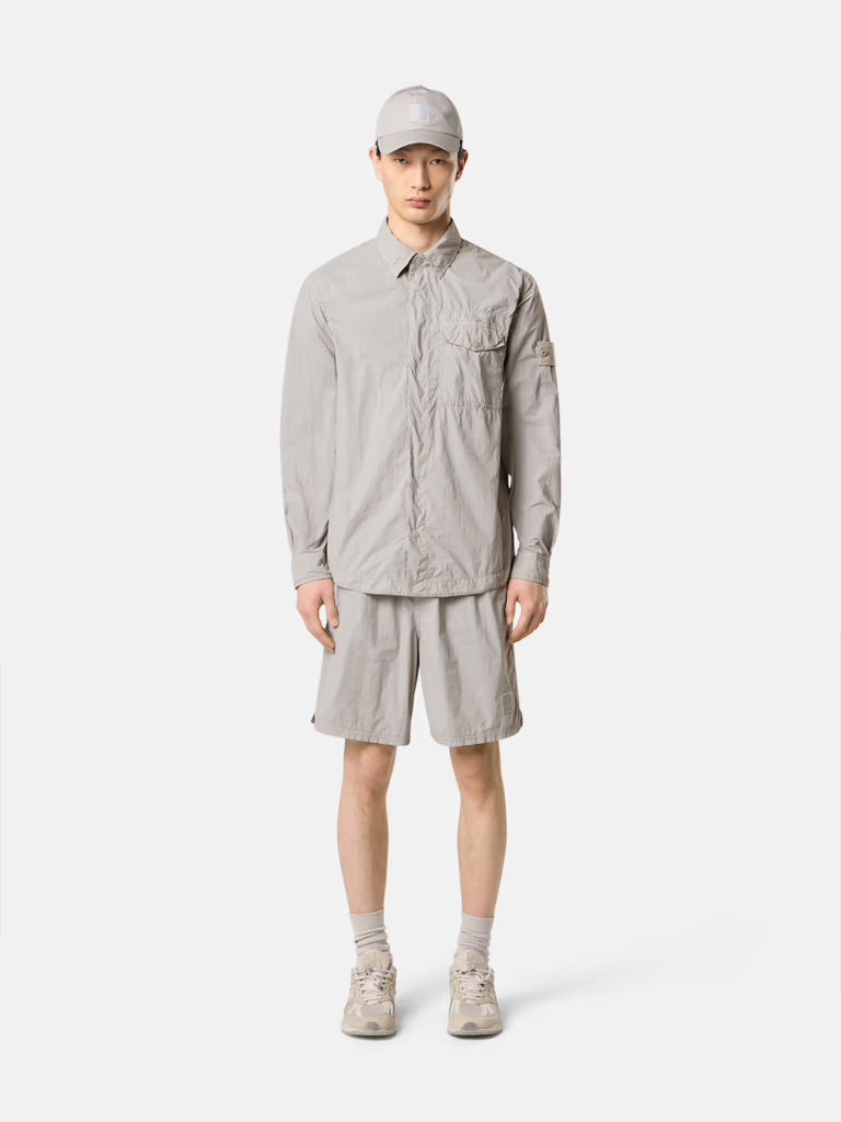 Stone Island Ghost  1100003 Nylon Smerigliato Overshirt - Dust Grey