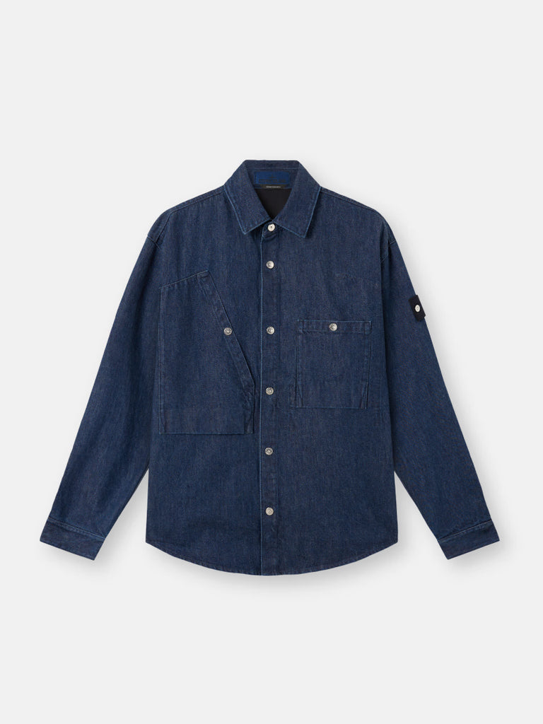 RINSE REGULAR FIT OVERSHIRT - BLUE