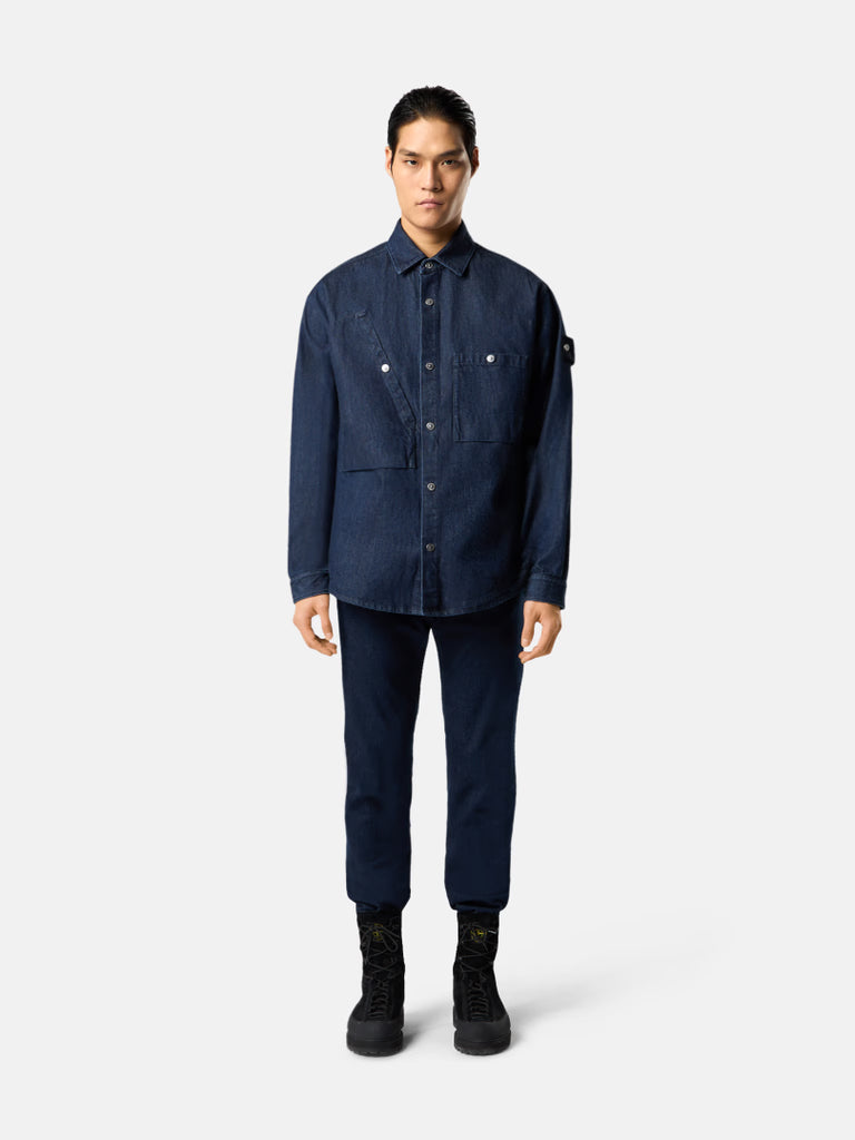 RINSE REGULAR FIT OVERSHIRT - BLUE