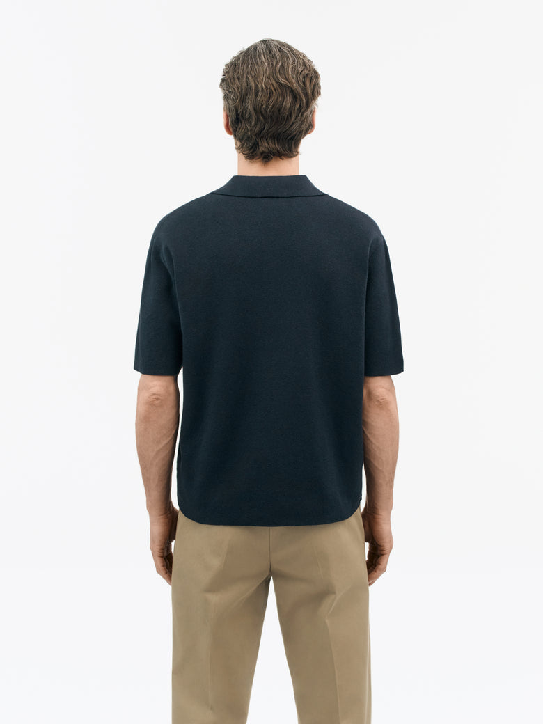 Maelon Knitted T-shirt - Light ink