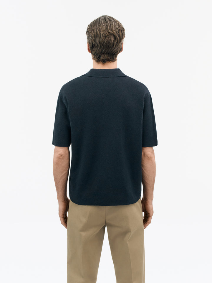 Maelon Knitted T-shirt - Light ink