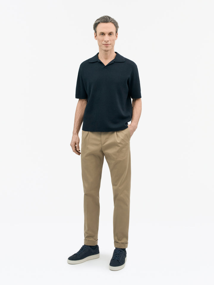 Maelon Knitted T-shirt - Light ink