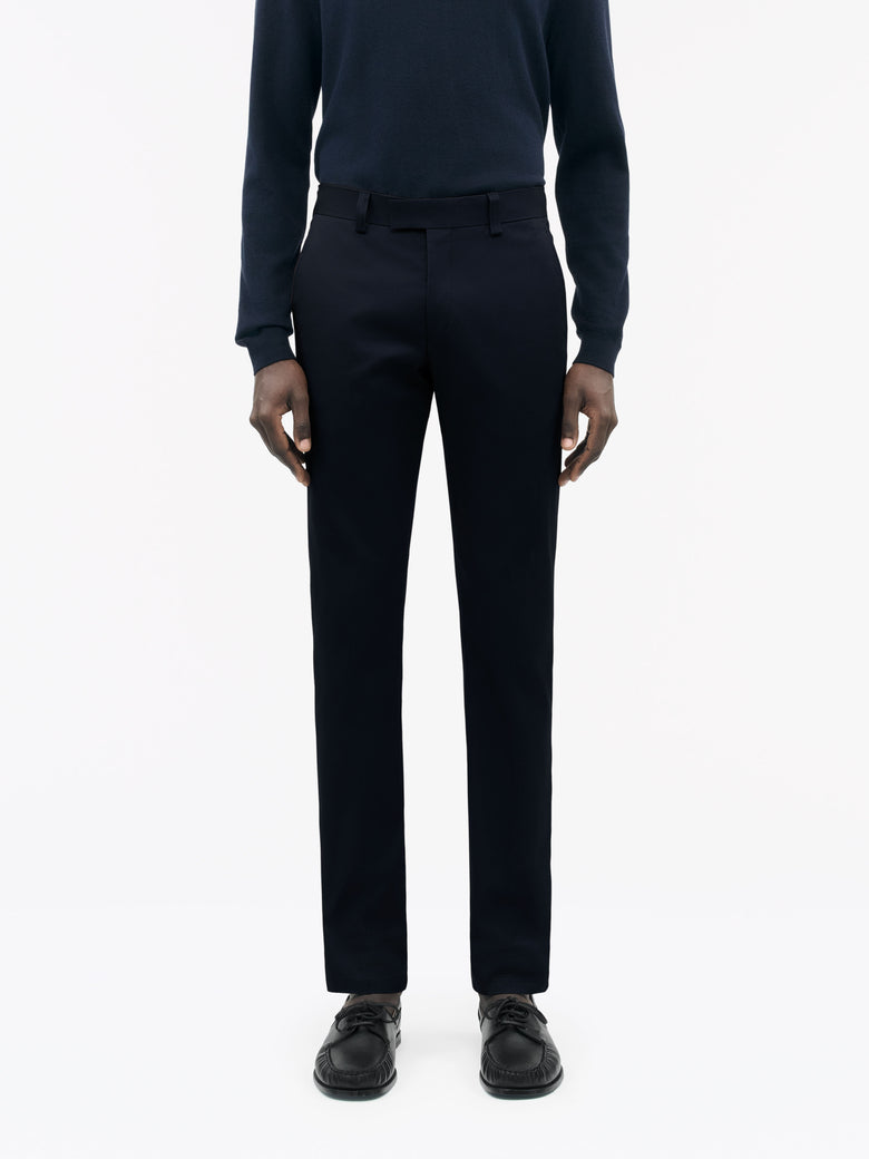 Tenuta C Cotton Chinos - Light ink