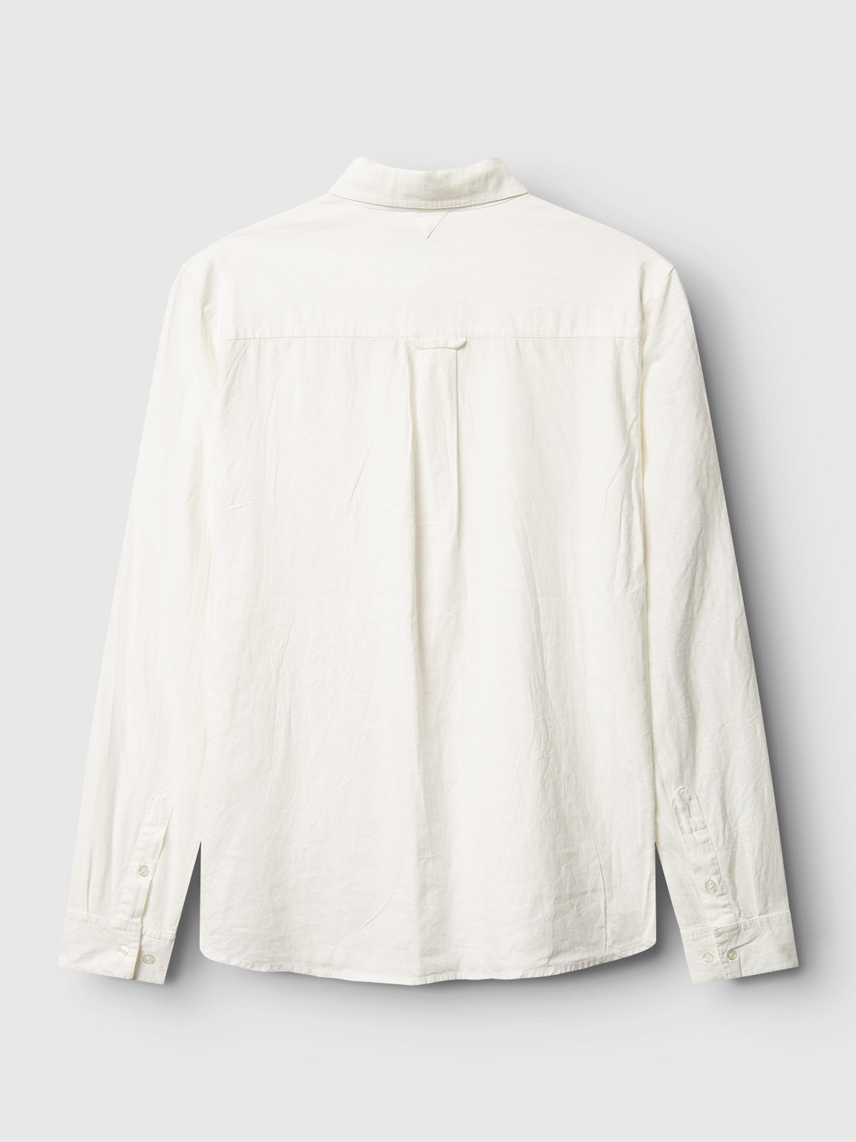 【Raucohouse】Ethnic linen see-through long sleeve Women's Off-White Pima Cotton Long Sleeve T-Shirt
