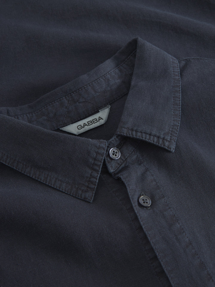 Sven Reg Lino long sleeves - Night Sky