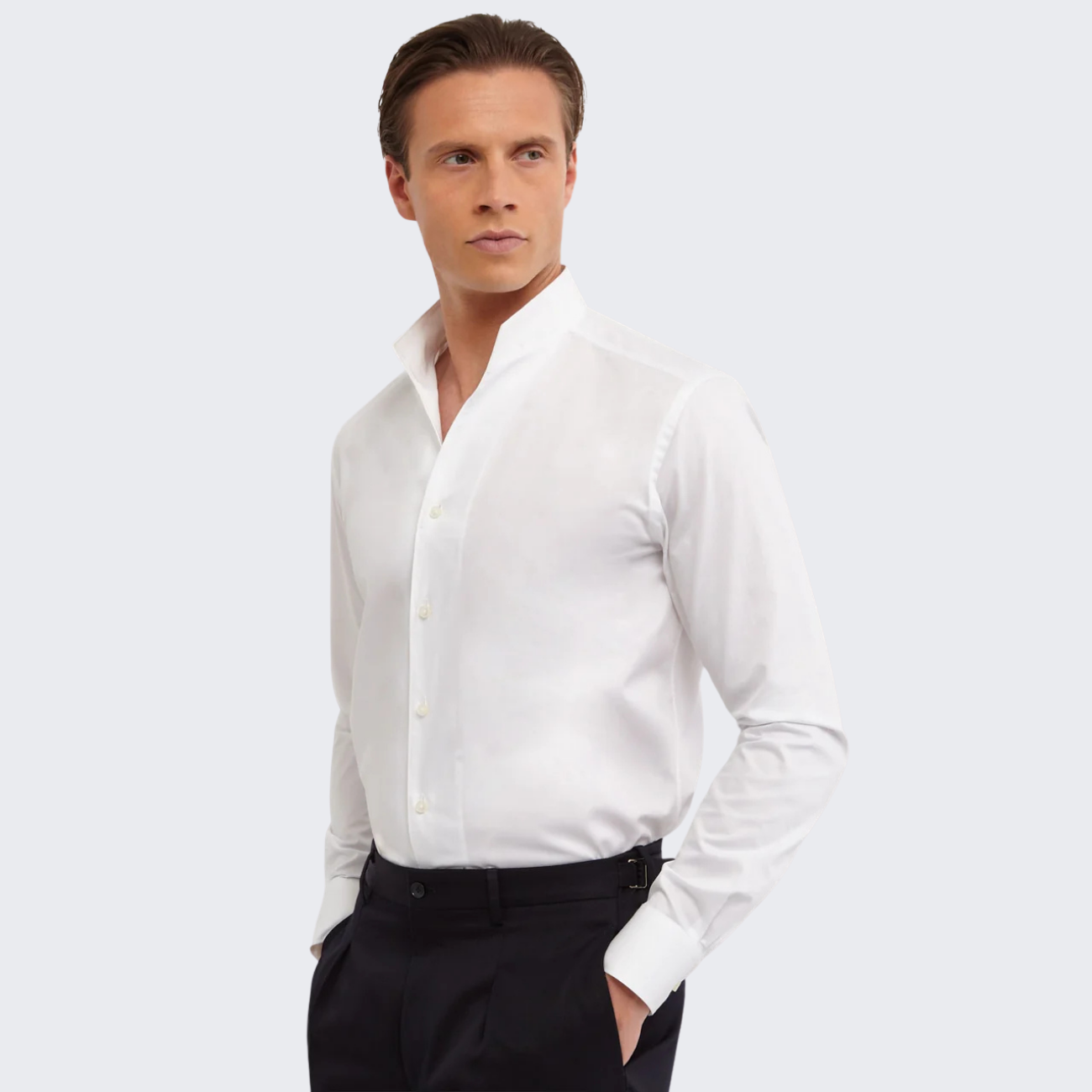 SHIRT COLLAR MANDARIN - WHITE
