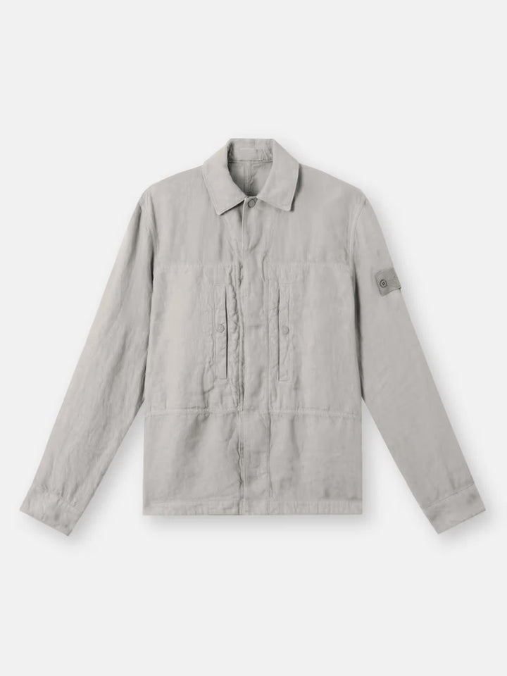 Stone Island Ghost Linen Overshirt - Dust