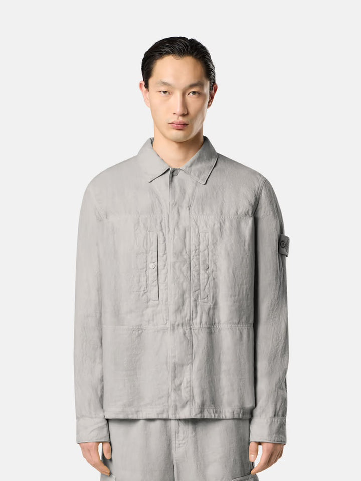 Stone Island Ghost Linen Overshirt - Dust