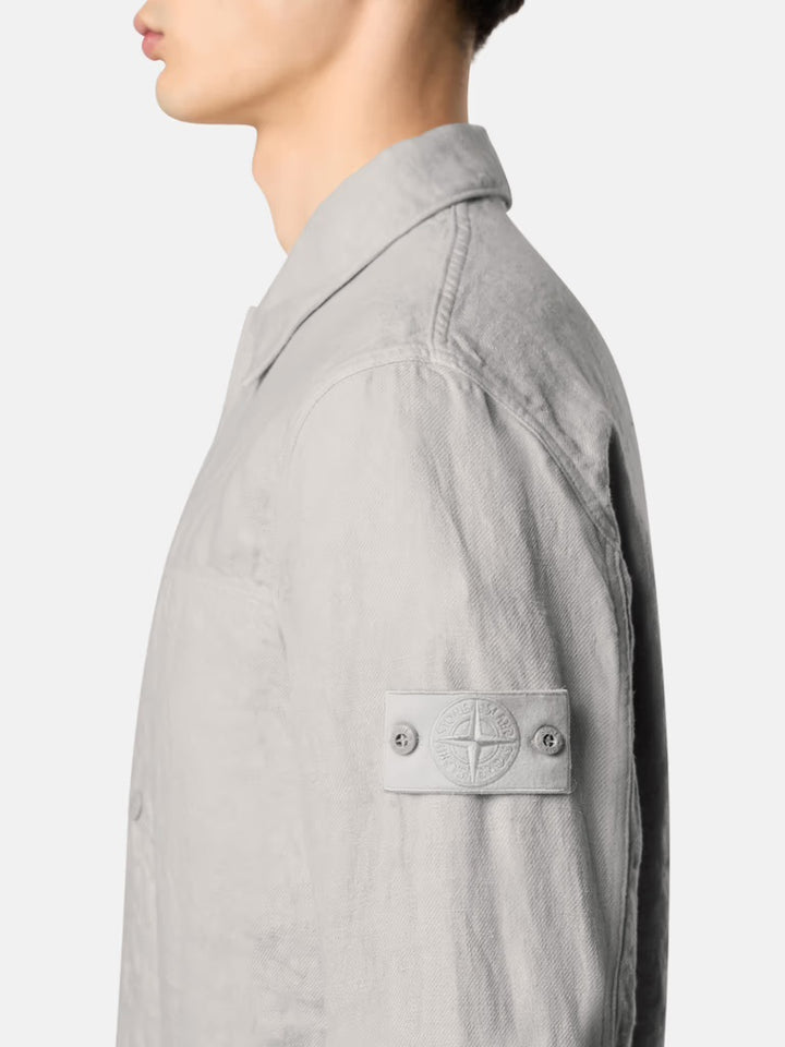 Stone Island Ghost Linen Overshirt - Dust