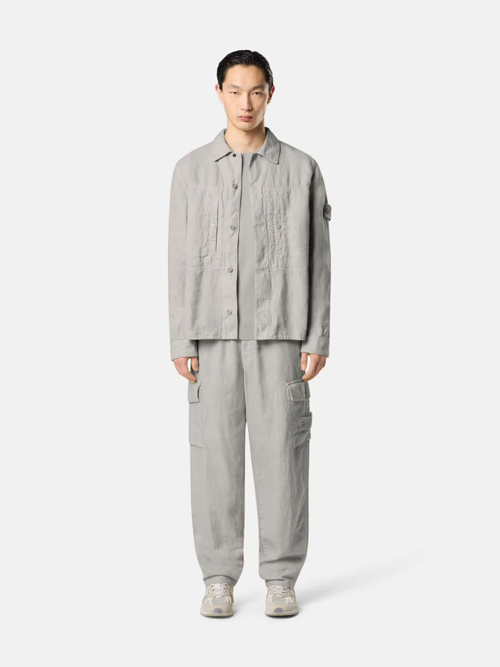 Stone Island Ghost Linen Overshirt - Dust