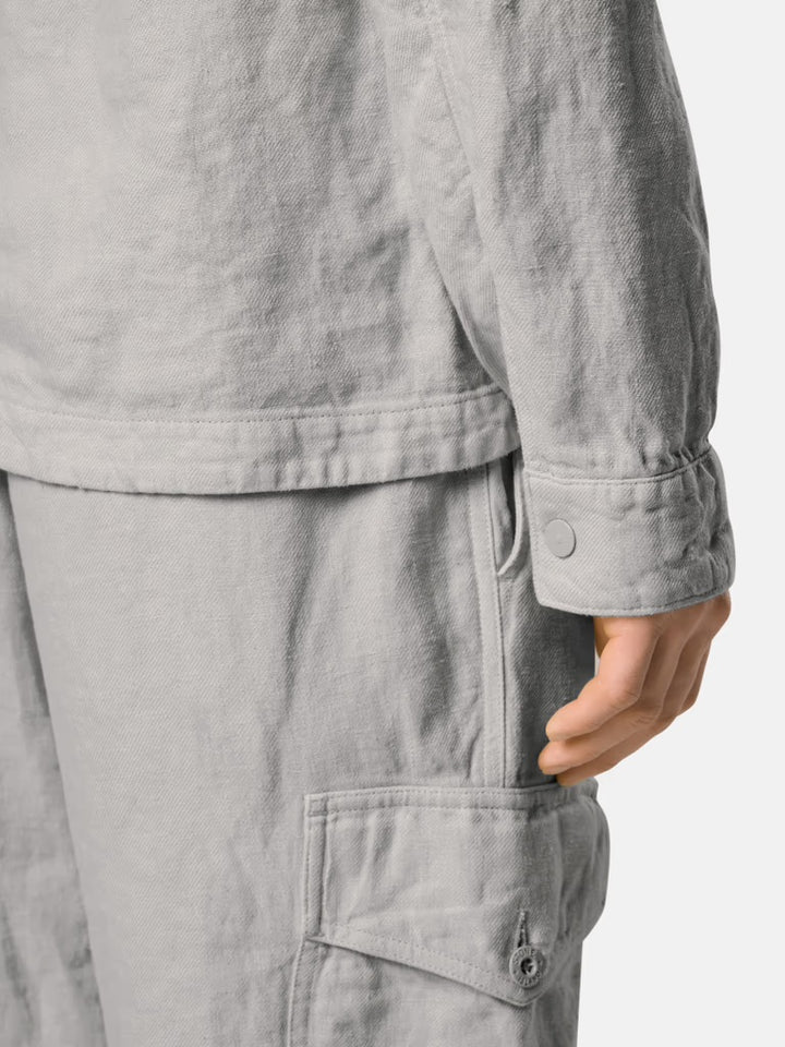 Stone Island Ghost Linen Overshirt - Dust
