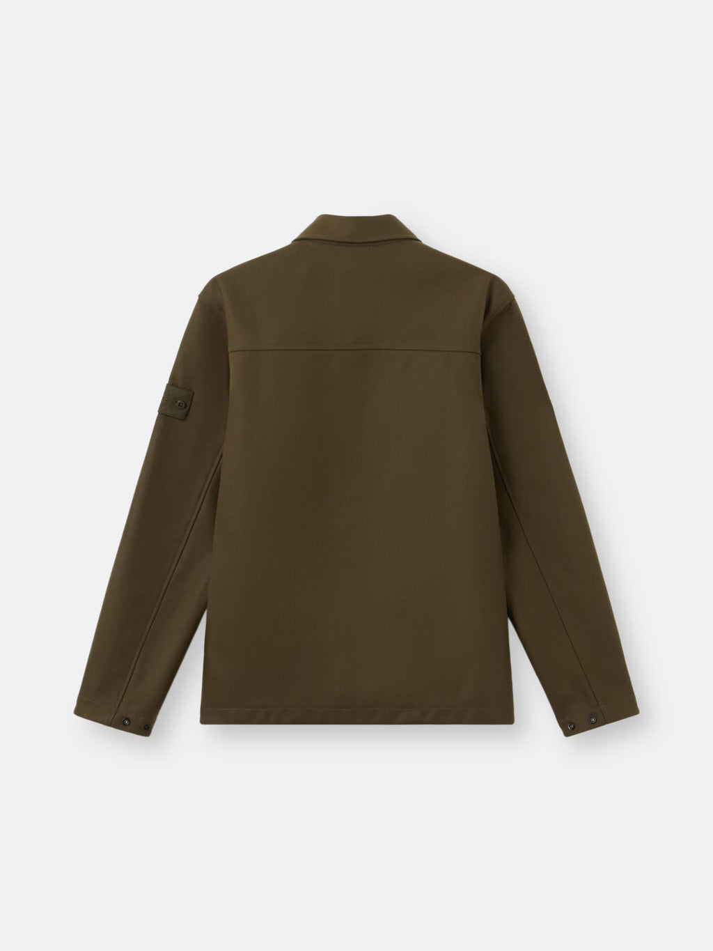 WOOL NYLON FLANNEL_S.I. GHOST OVERSHIRT - MILITARY GREEN