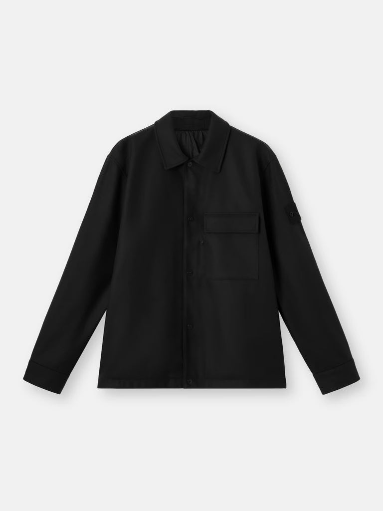 COMFORT-FIT WOOL NYLON FLANNEL OVERSHIRT