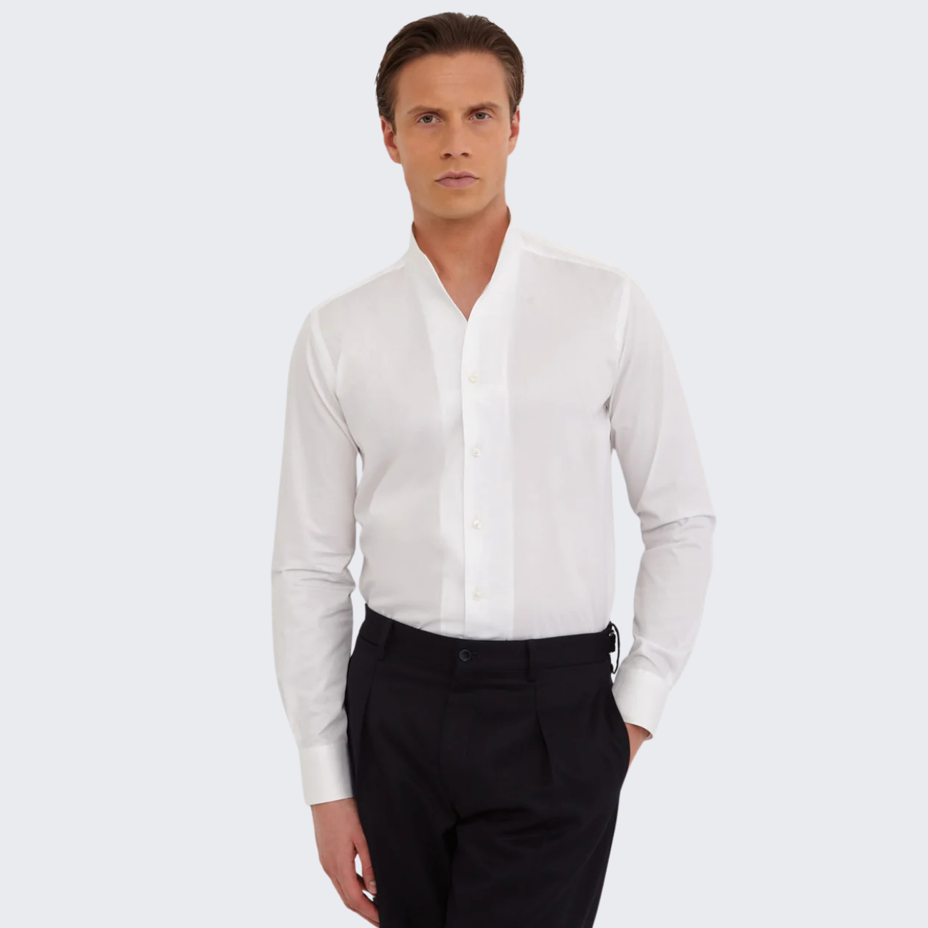 SHIRT COLLAR MANDARIN - WHITE