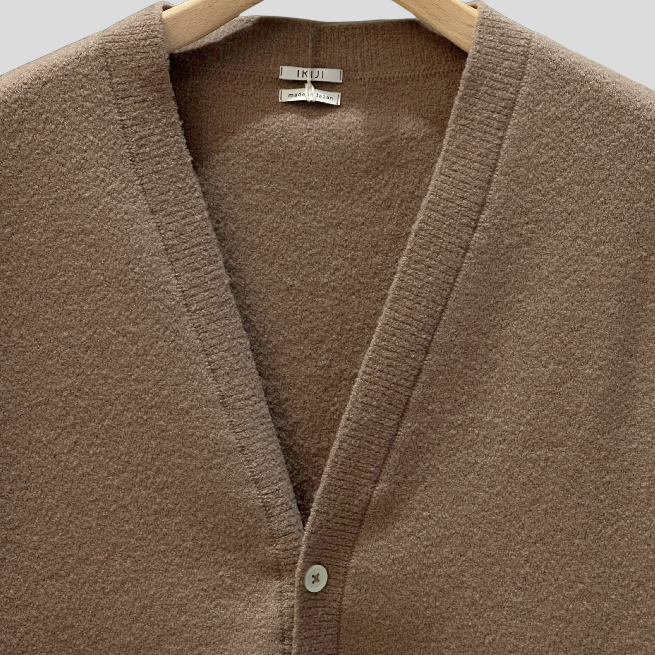 WOOL VEST - CREAM BROWN