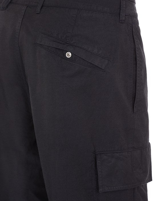 Twill Cargo Pants - Black