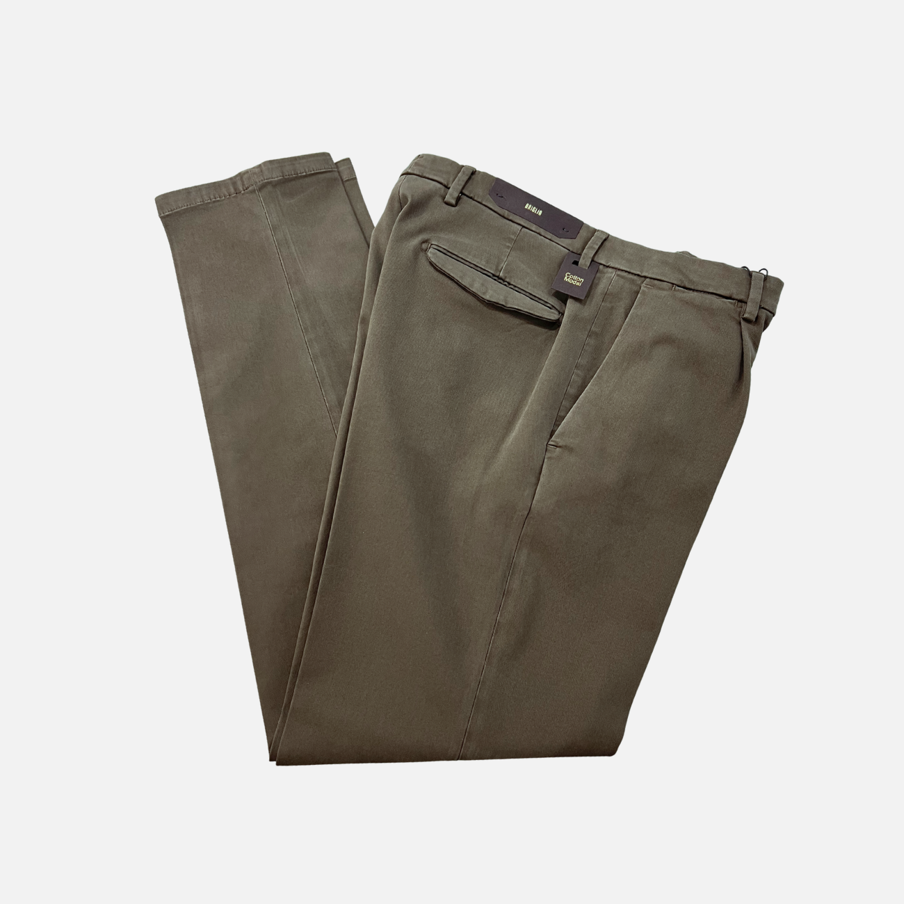 MODAL CHINO PANTS - GREEN