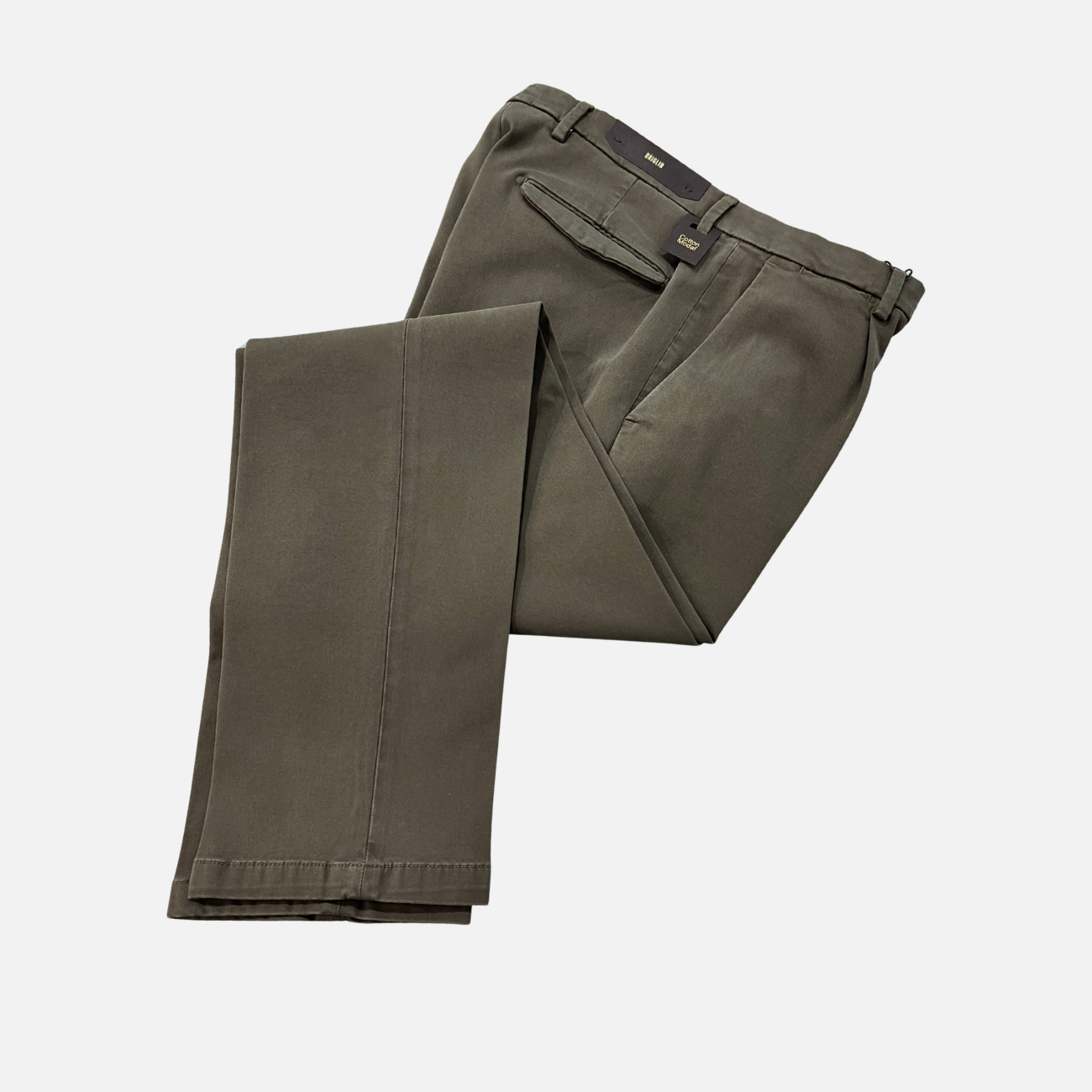 MODAL CHINO PANTS - GREEN