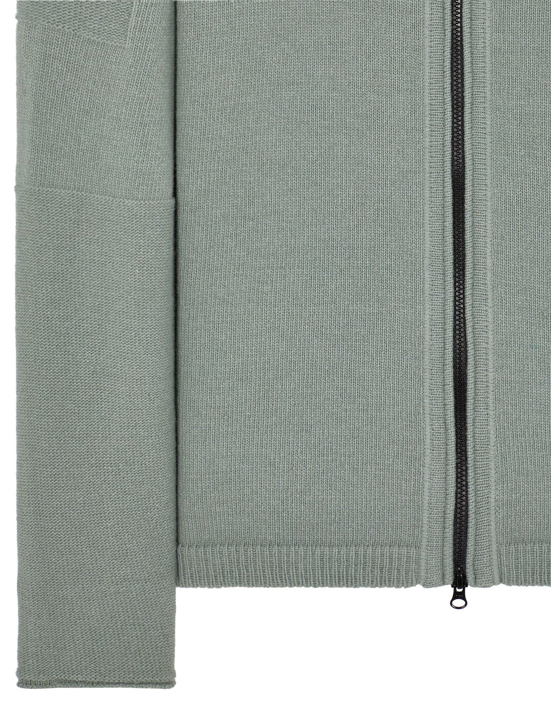 Hooded cardigan knit - SAGE