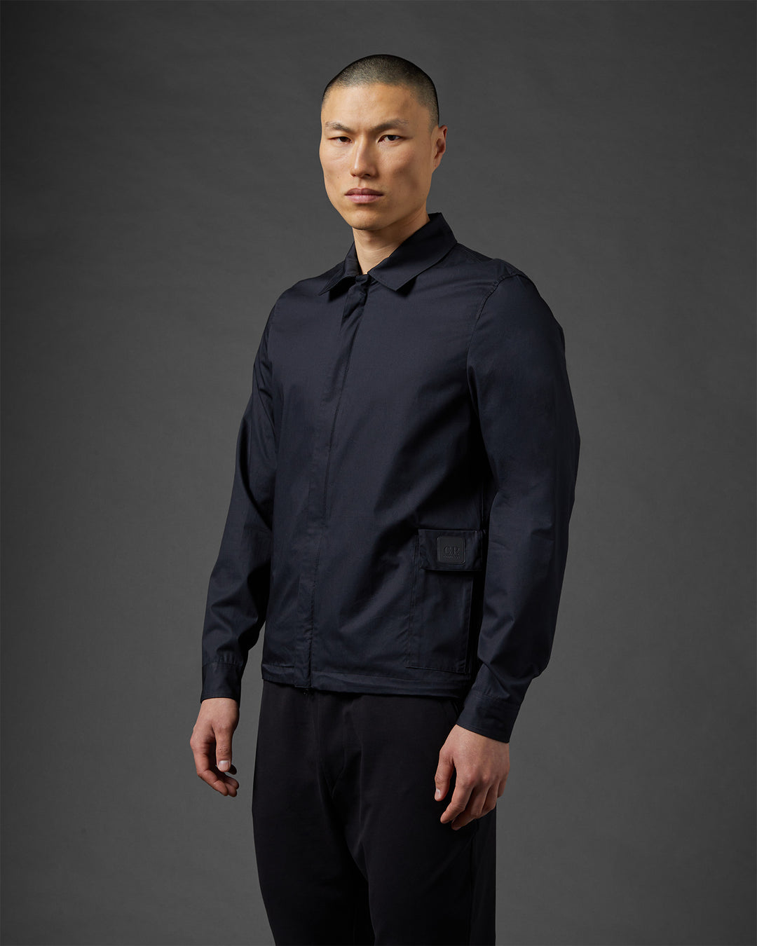 Gabardine Shirt - BLACK