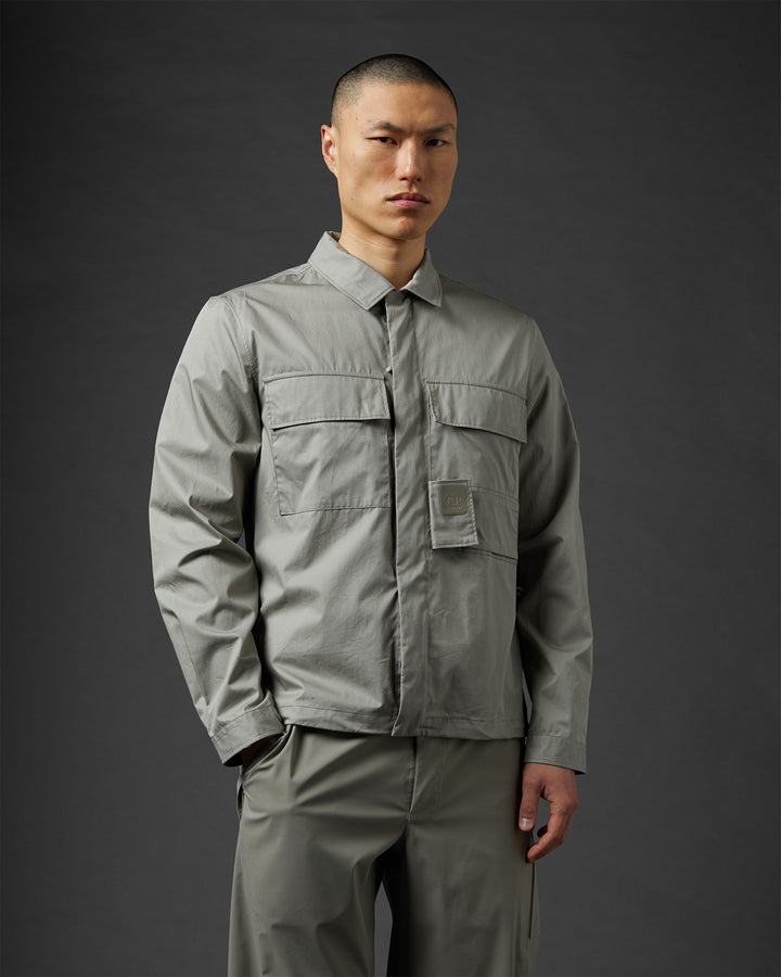 Gabardine Pocket Shirt - Silver Sage