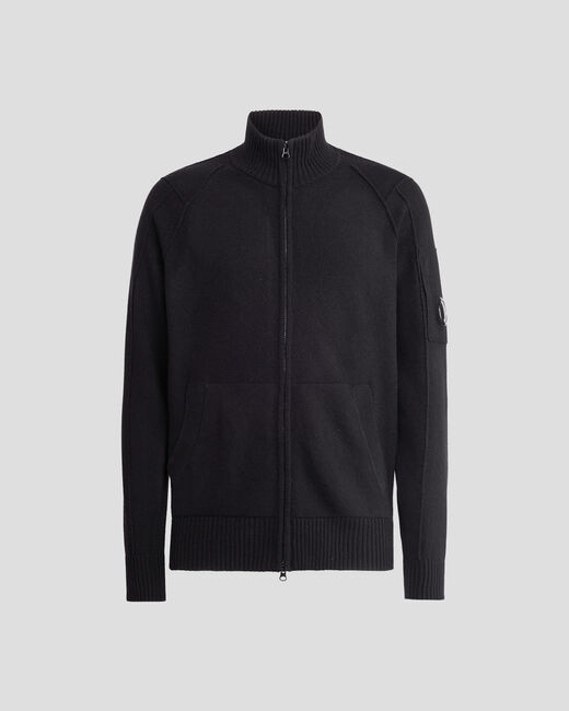 Lambswool Zipped Knit - Black