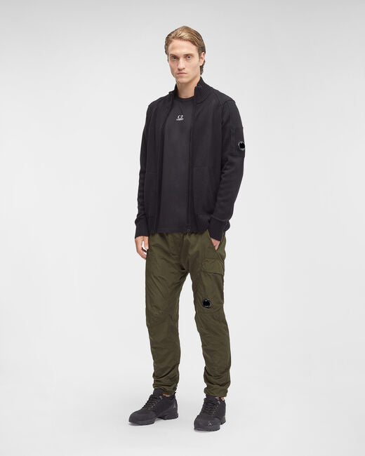 Lambswool Zipped Knit - Black