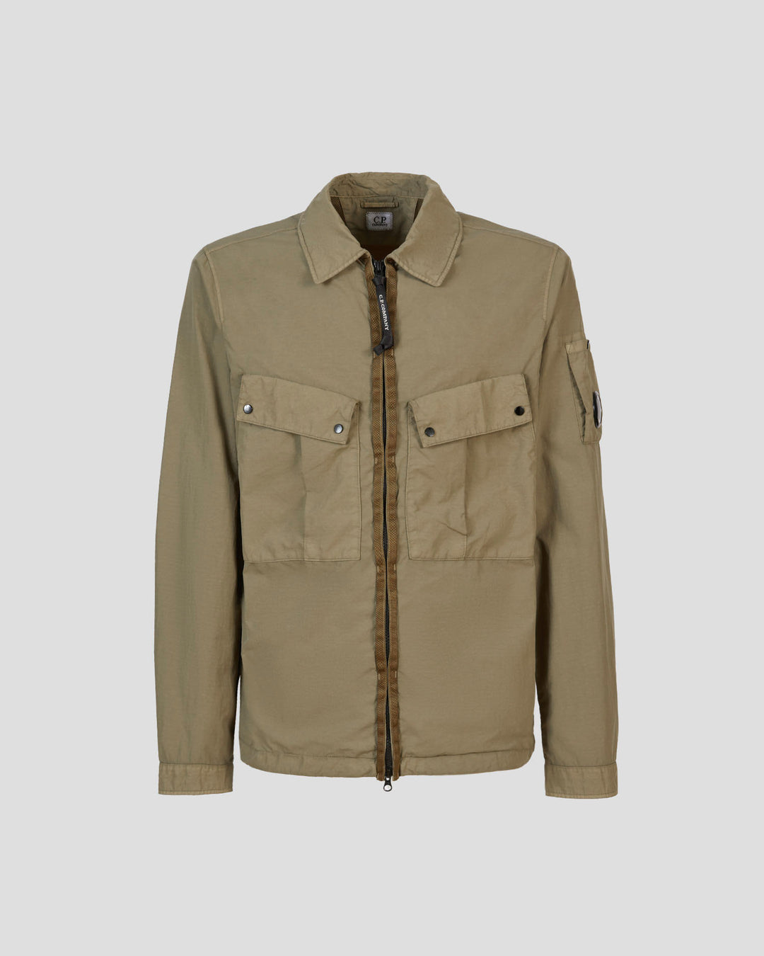 Flatt Nylon Zipped Overshirt - BUTTERNUT