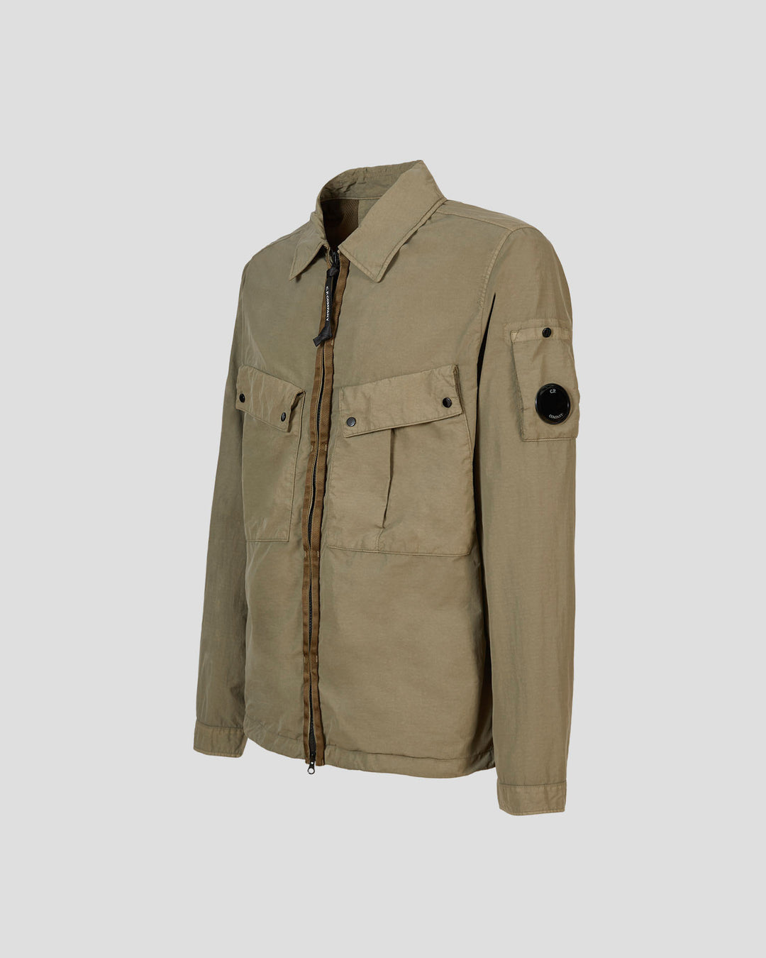 Flatt Nylon Zipped Overshirt - BUTTERNUT