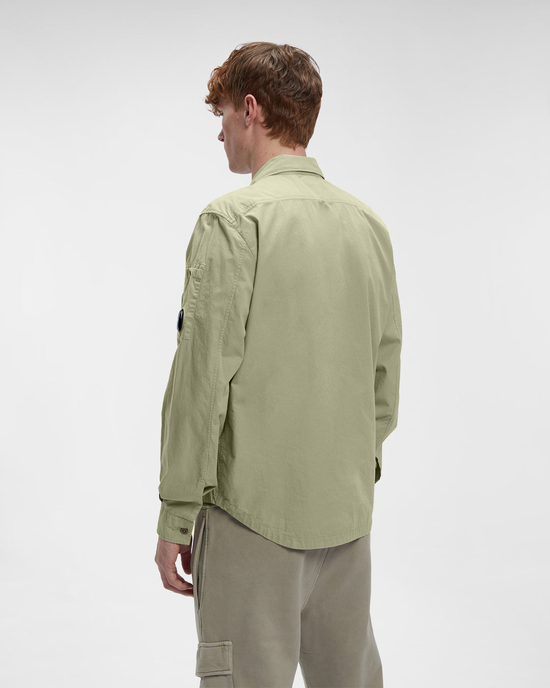 Gabardine Buttoned Pockets Shirt - Silver Sage