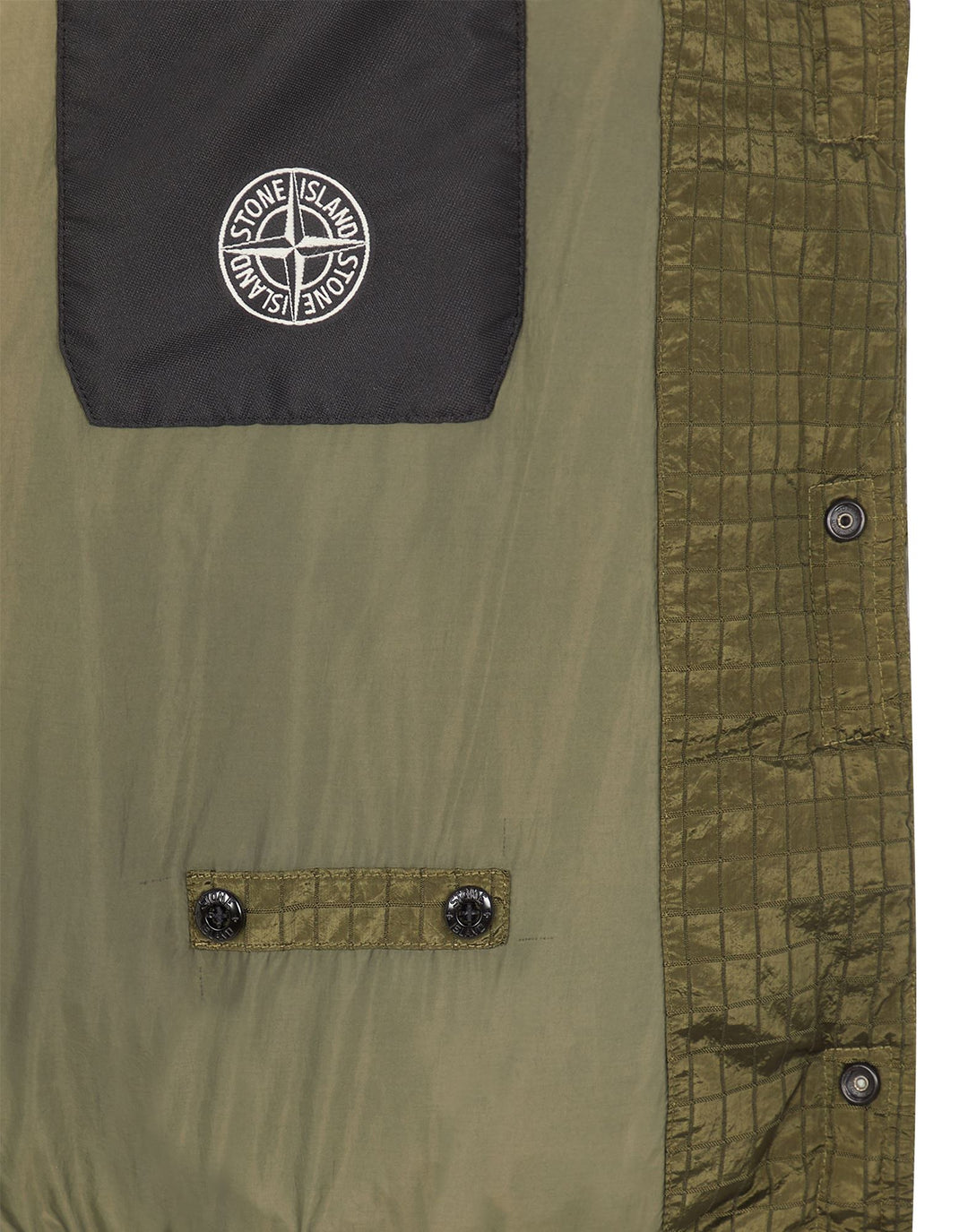 MACRO RIPSTOP IN ECONYL® REGENERATED NYLON DOWN-TC Bomber jacket - Olive green