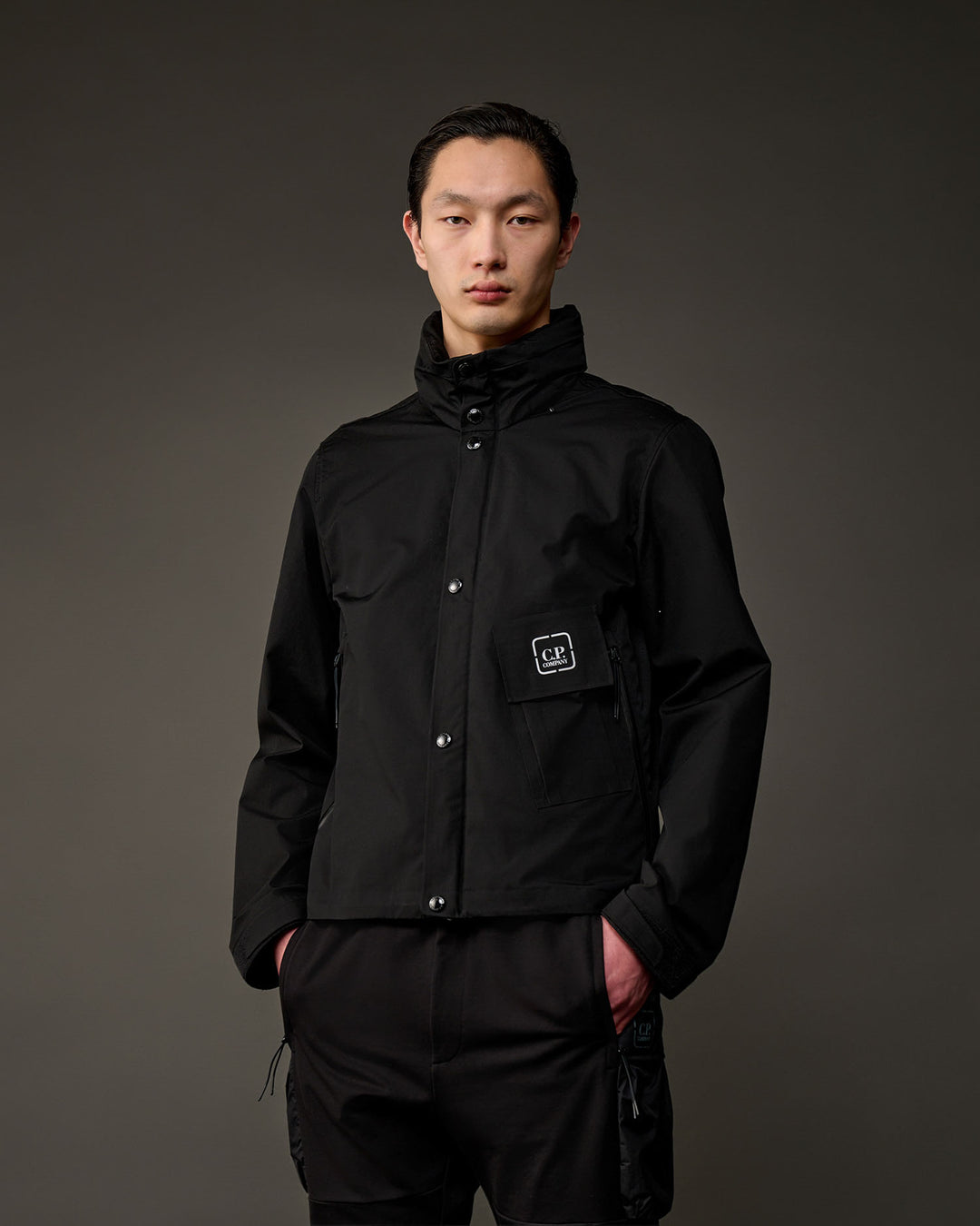 Metropolis Series HyST Stand Collar Jacket - Black