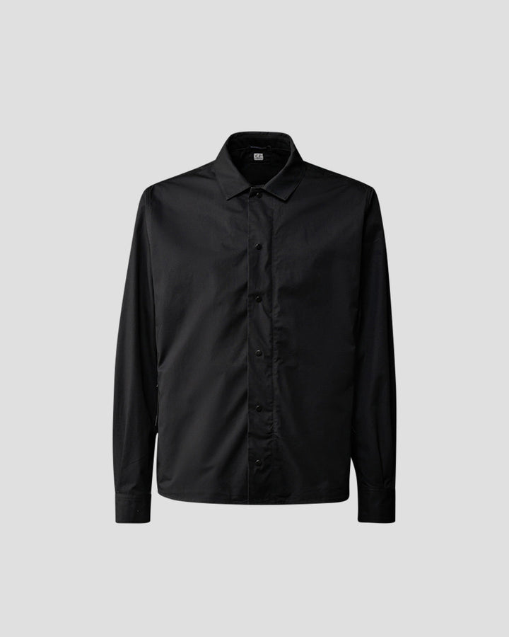 Metropolis Series Gabardine Shirt - Black