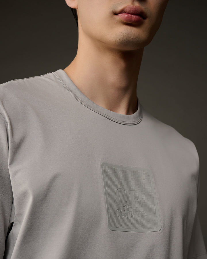 Série Metropolis T-shirt avec logo en jersey mercerisé - Drizzle