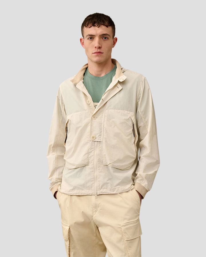 Flatt Nylon Goggle Overshirt - Pistachio Shell