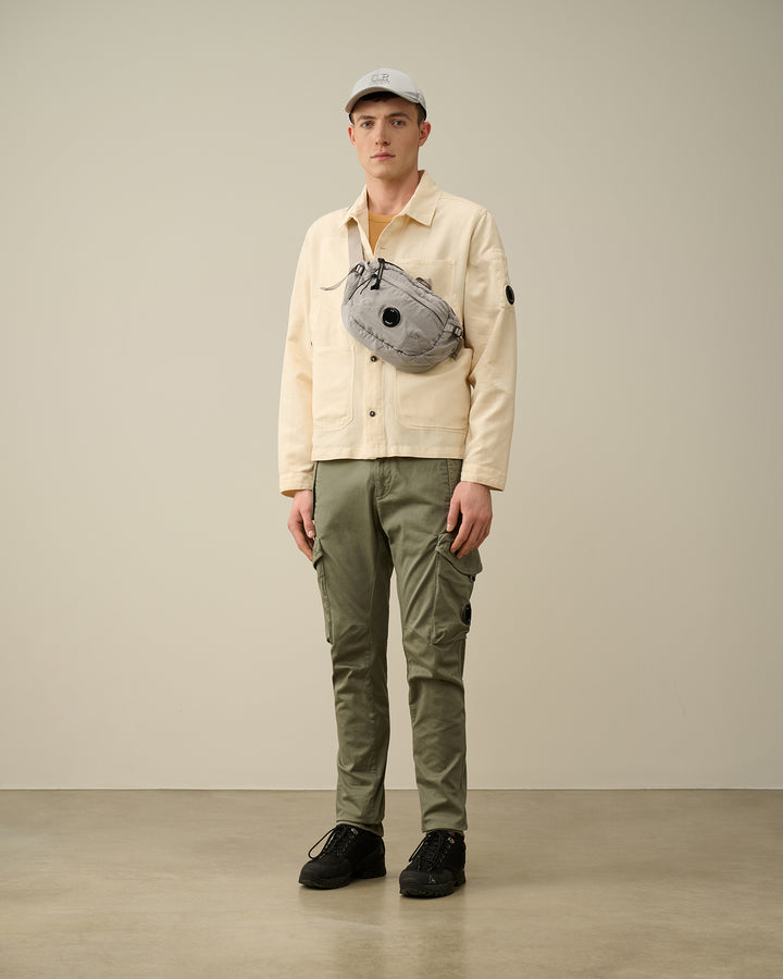 Cotton/Linen Overshirt - Pistachio shell