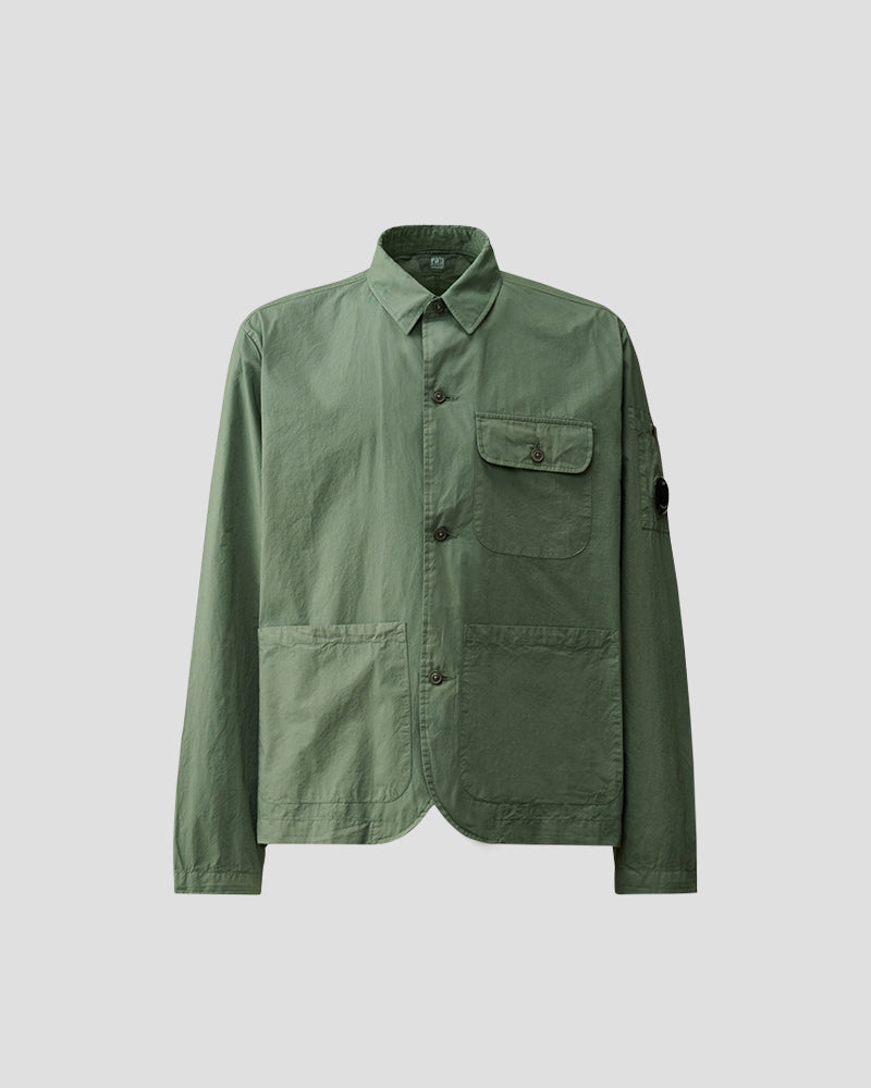 Popeline workwear shirt - Duck green