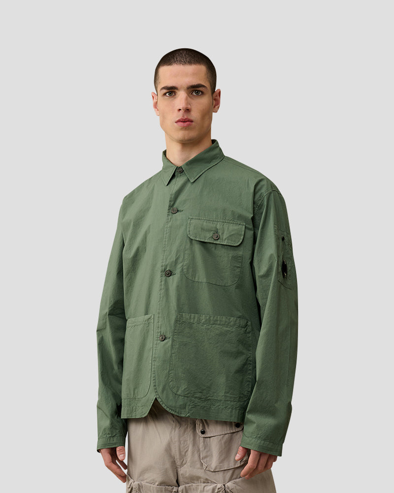 Popeline workwear shirt - Duck green