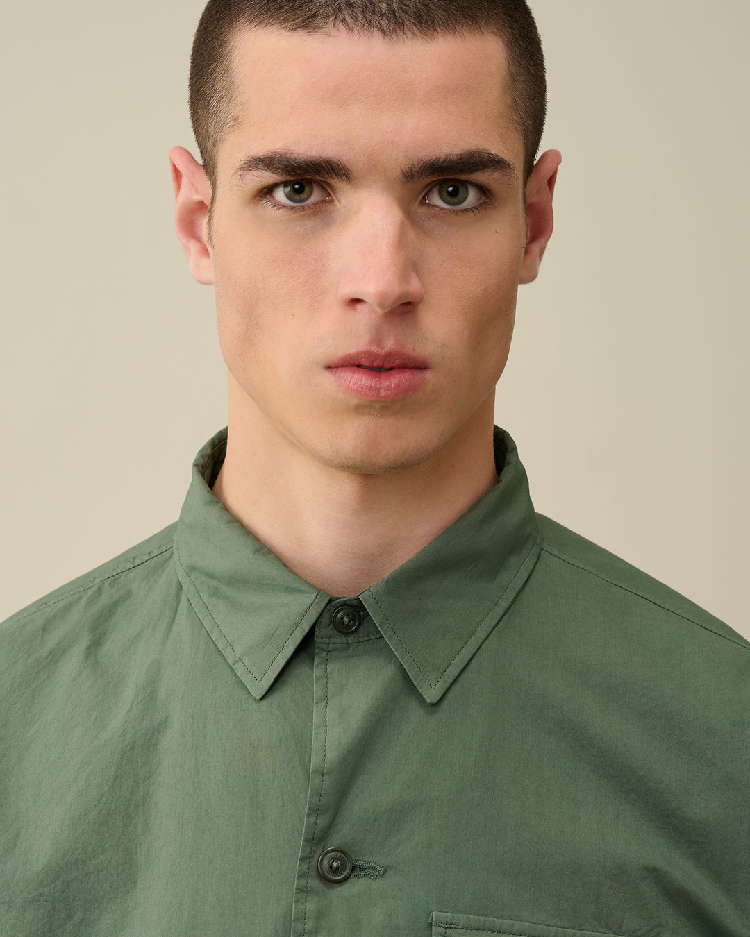 Popeline workwear shirt - Duck green