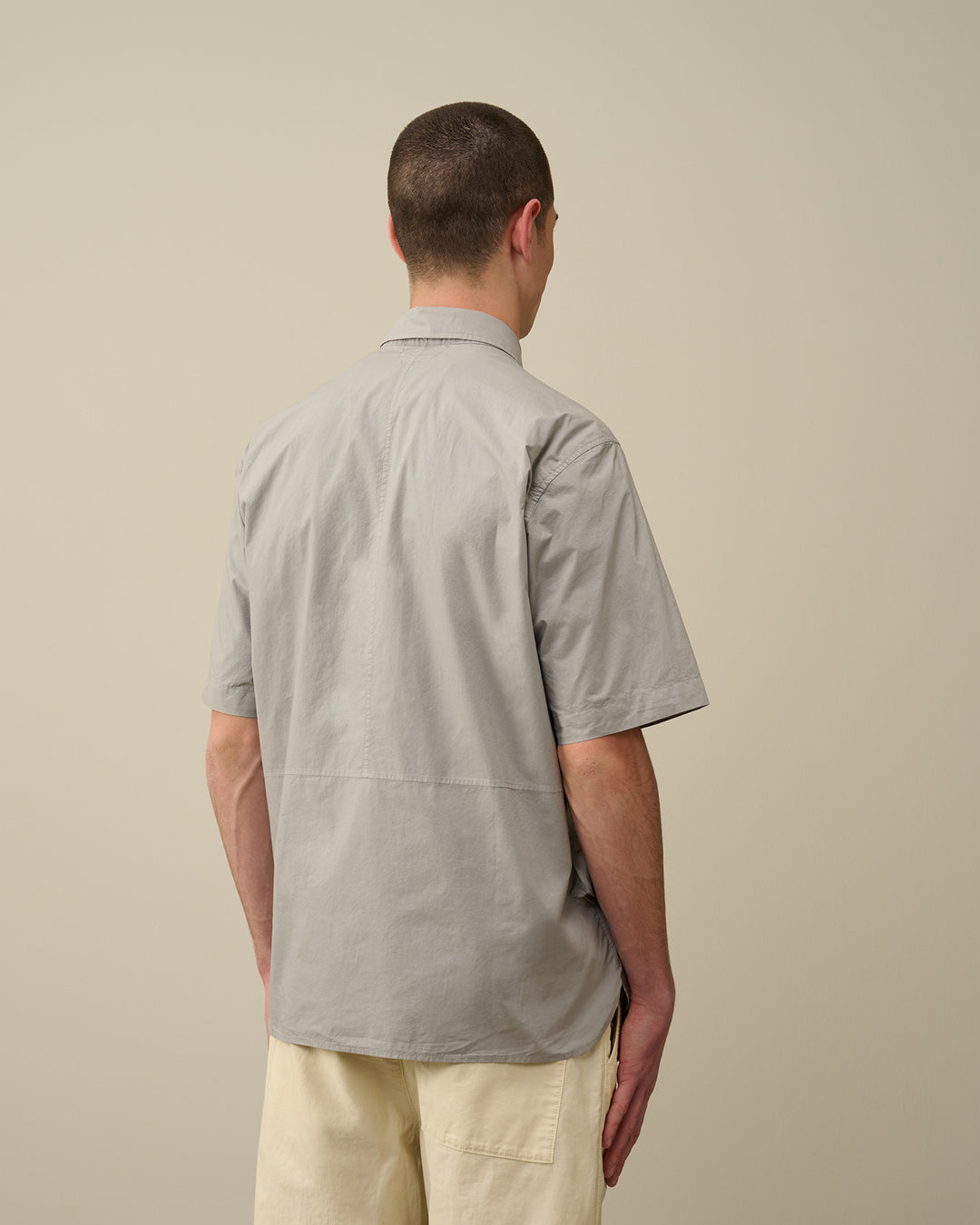 Cotton Poeplin Pocket Shirt - Drizzle