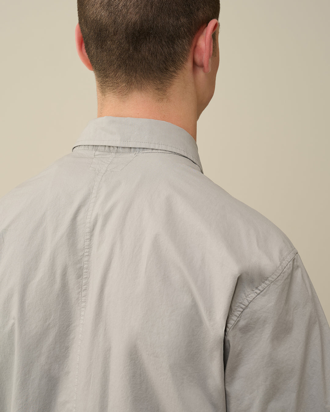 Cotton Poeplin Pocket Shirt - Drizzle