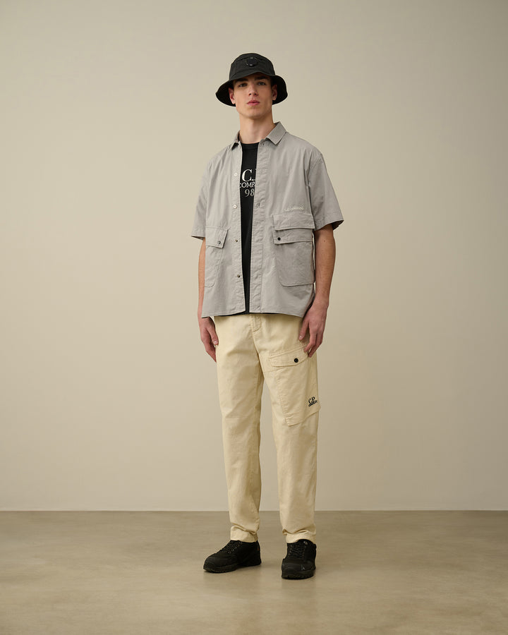 Cotton Poeplin Pocket Shirt - Drizzle