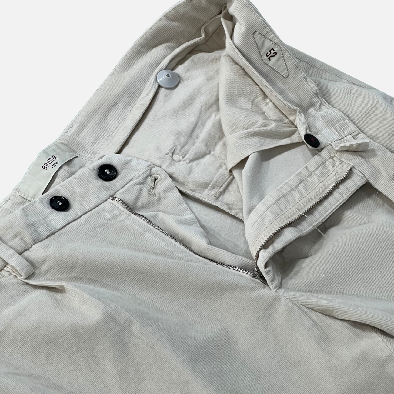 COTTON CHINO PANTS - OFF WHITE