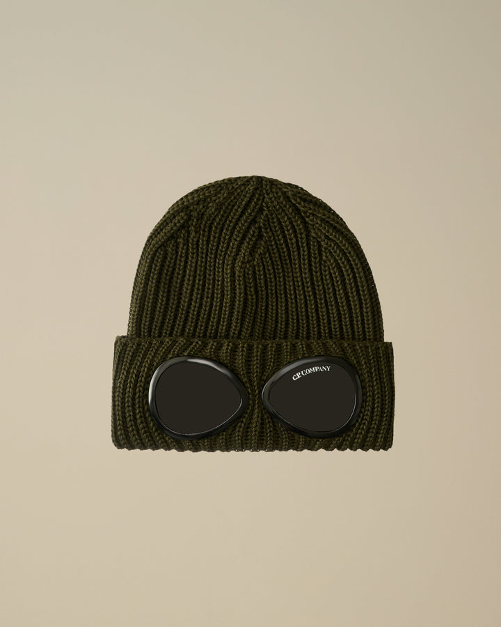 Extra Fine Merino Wool Goggle Beanie - Ivy Green