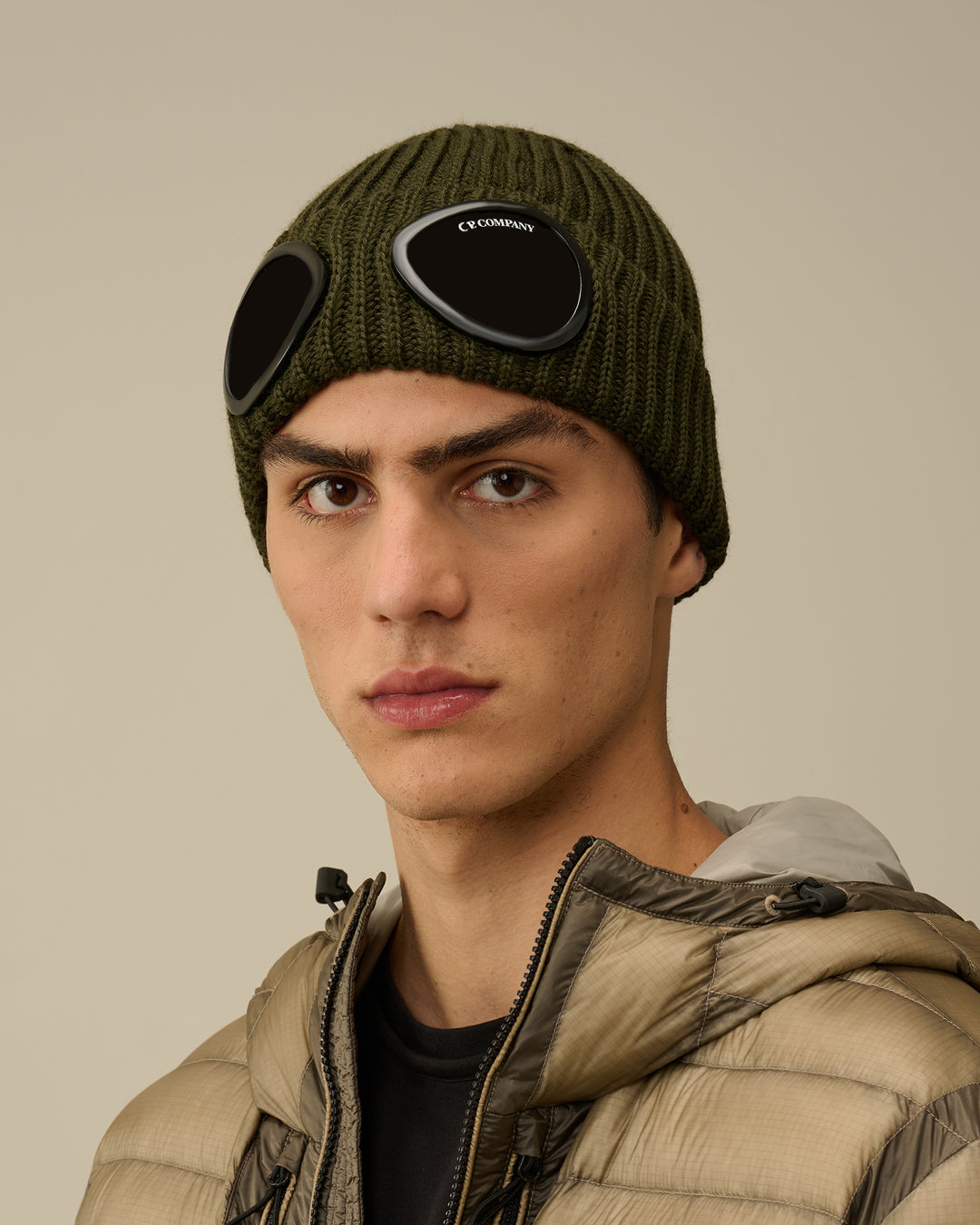 Extra Fine Merino Wool Goggle Beanie - Ivy Green