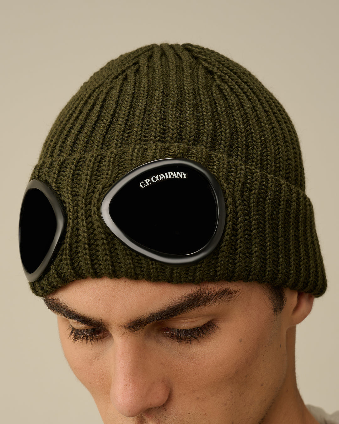 Extra Fine Merino Wool Goggle Beanie - Ivy Green