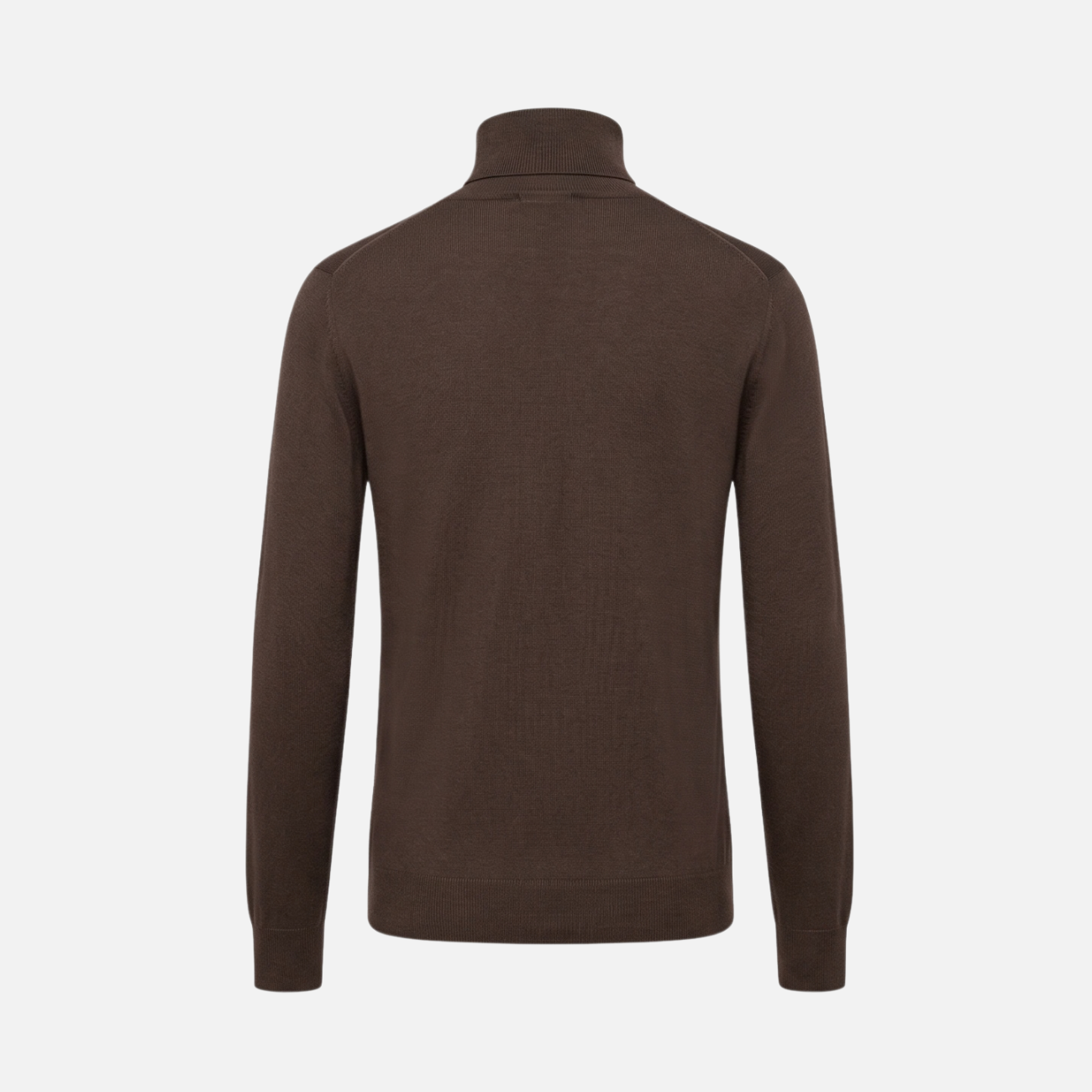 VIRGIN WOOL TURTLENECK - BROWN